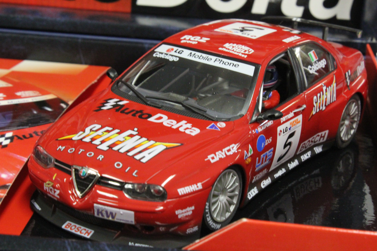 TEAM10/96052 Fly Alfa Romeo 156 GTA FIA ETCC 2003 Team Auto Delta Twin-Pack  1:32 Slot Car