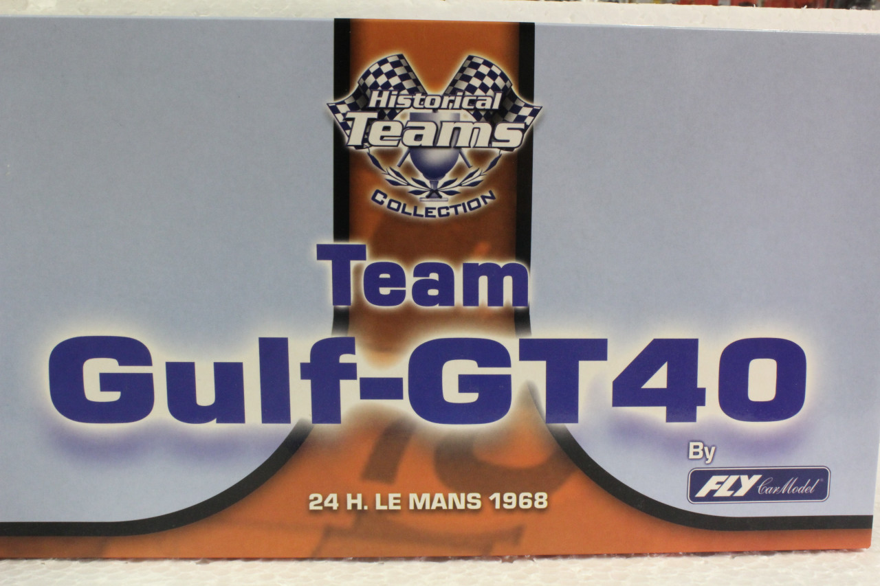 TEAM05/96016 Fly Ford GT40 Team Gulf GT40 Twin-Pack 1:32 Slot Car