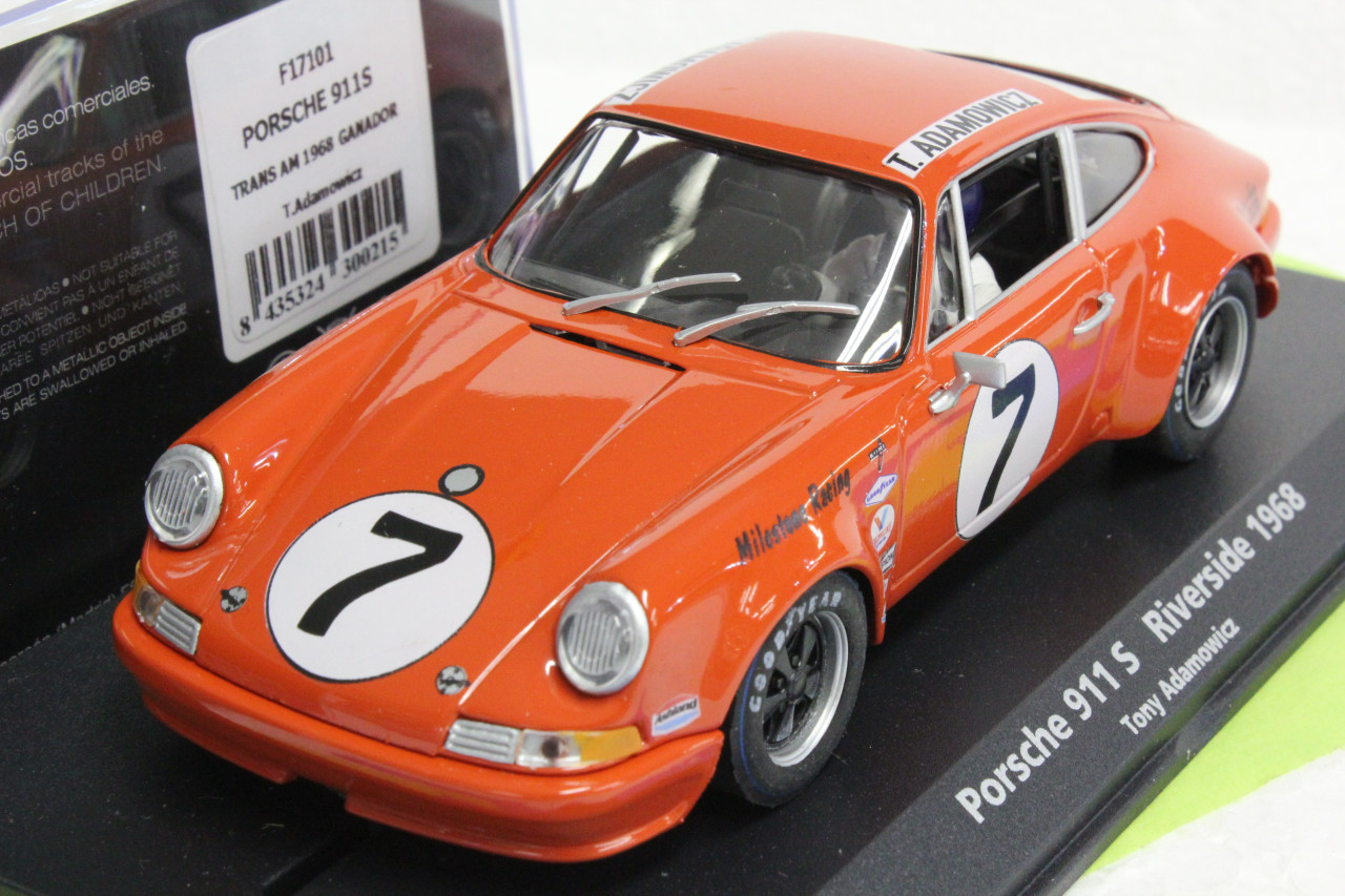 F17101 Fly Porsche 911 S Riverside 1968, #7 1:32 Slot Car - Great