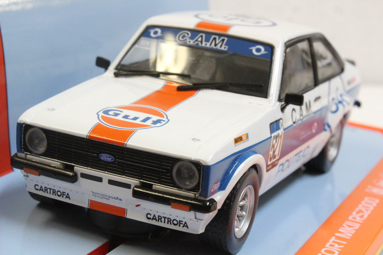 C4150 Scalextric Ford Escort MK2 RS2000 - Gulf Edition, #521 1:32 Slot Car  *DPR*