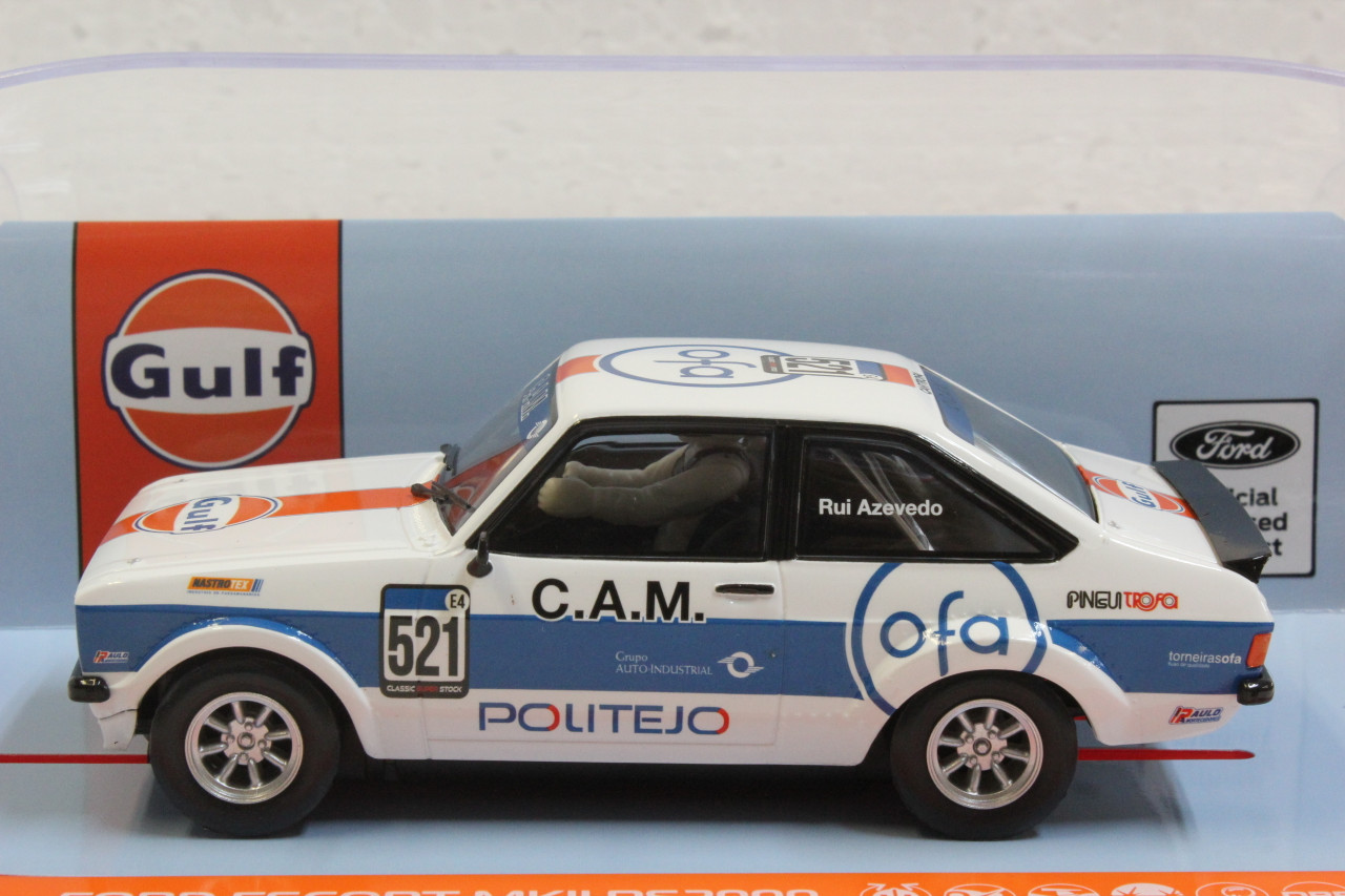 C4150 Scalextric Ford Escort MK2 RS2000 - Gulf Edition, #521 1:32 Slot Car  *DPR*