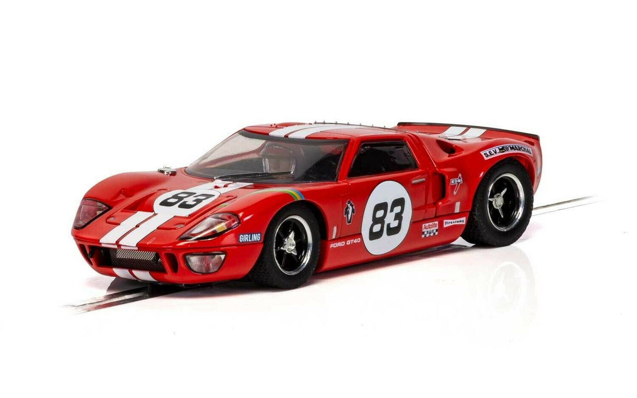 C4152 Scalextric Ford GT40 - Red, #83 1:32 Slot Car *DPR* - Great