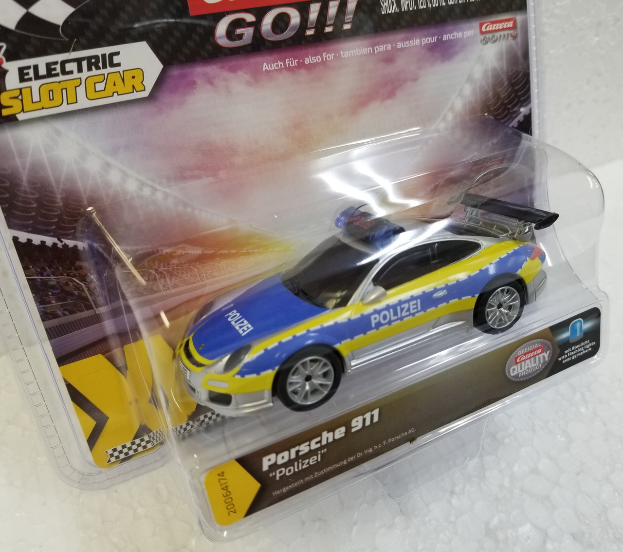 64174 Porsche 911 "Polizei" 1/43 Slot Car Carrera GO!! 