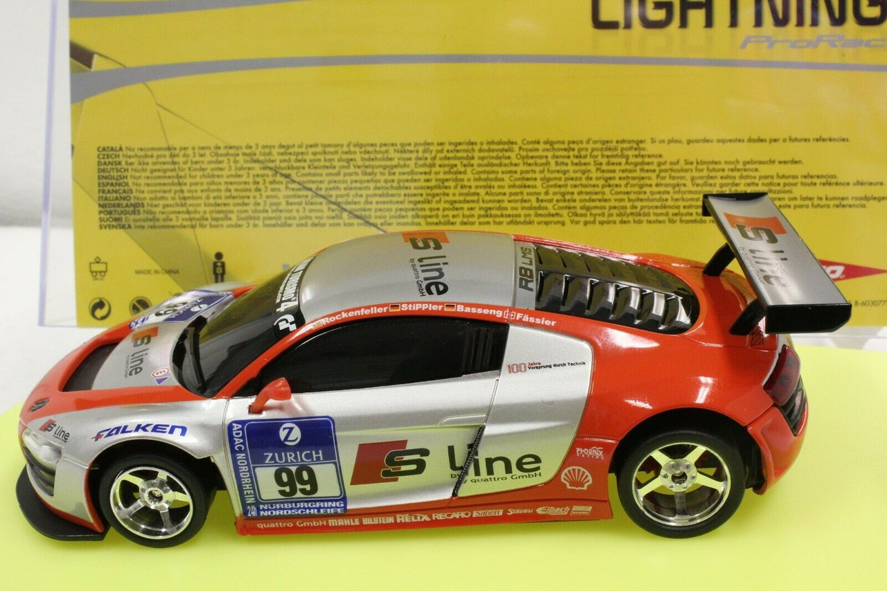 50546 Ninco Audi R8 GT3 S Line Lightning ProRace 23,500 RPM High  Performance, #99 1:32 Slot Car