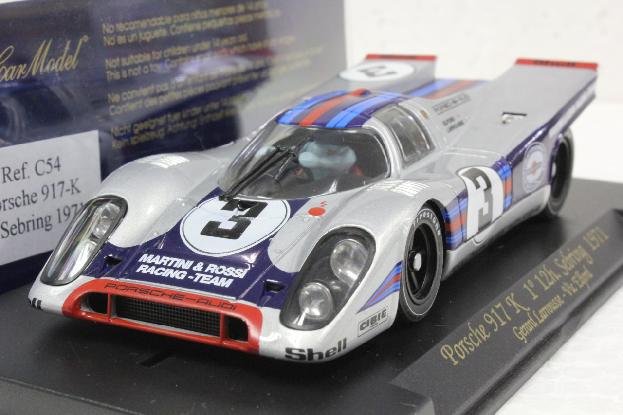 C54 Fly Porsche 917K 1st Place 12h Sebring 1971, #3 1:32 Slot Car