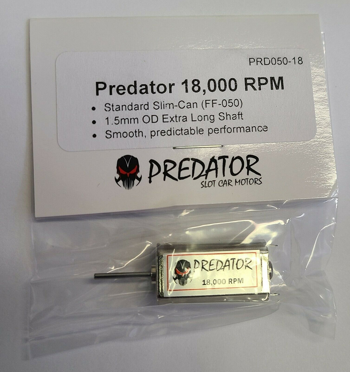 PRD050-18 Predator Slim-Can 18,000 RPM FF-050 Motor 1:32 Slot Car