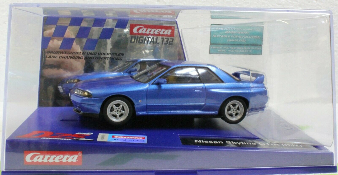 31003 Carrera Digital 132 Nissan Skyline GT-R R32 Blue - Japanese Edition  1:32 Slot Car - Great Traditions