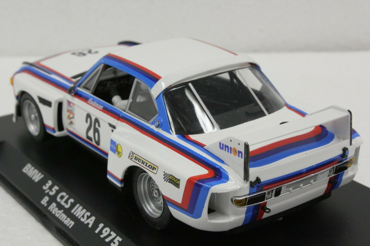 A2002 Fly BMW 3.5 CSL IMSA 1975 Brian Redman, #26 1:32 Slot Car