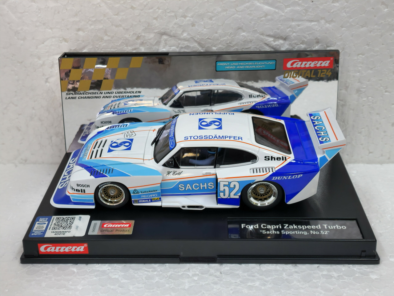 23910 Carrera Digital 124 Ford Capri Zakspeed Turbo Sachs Sporting