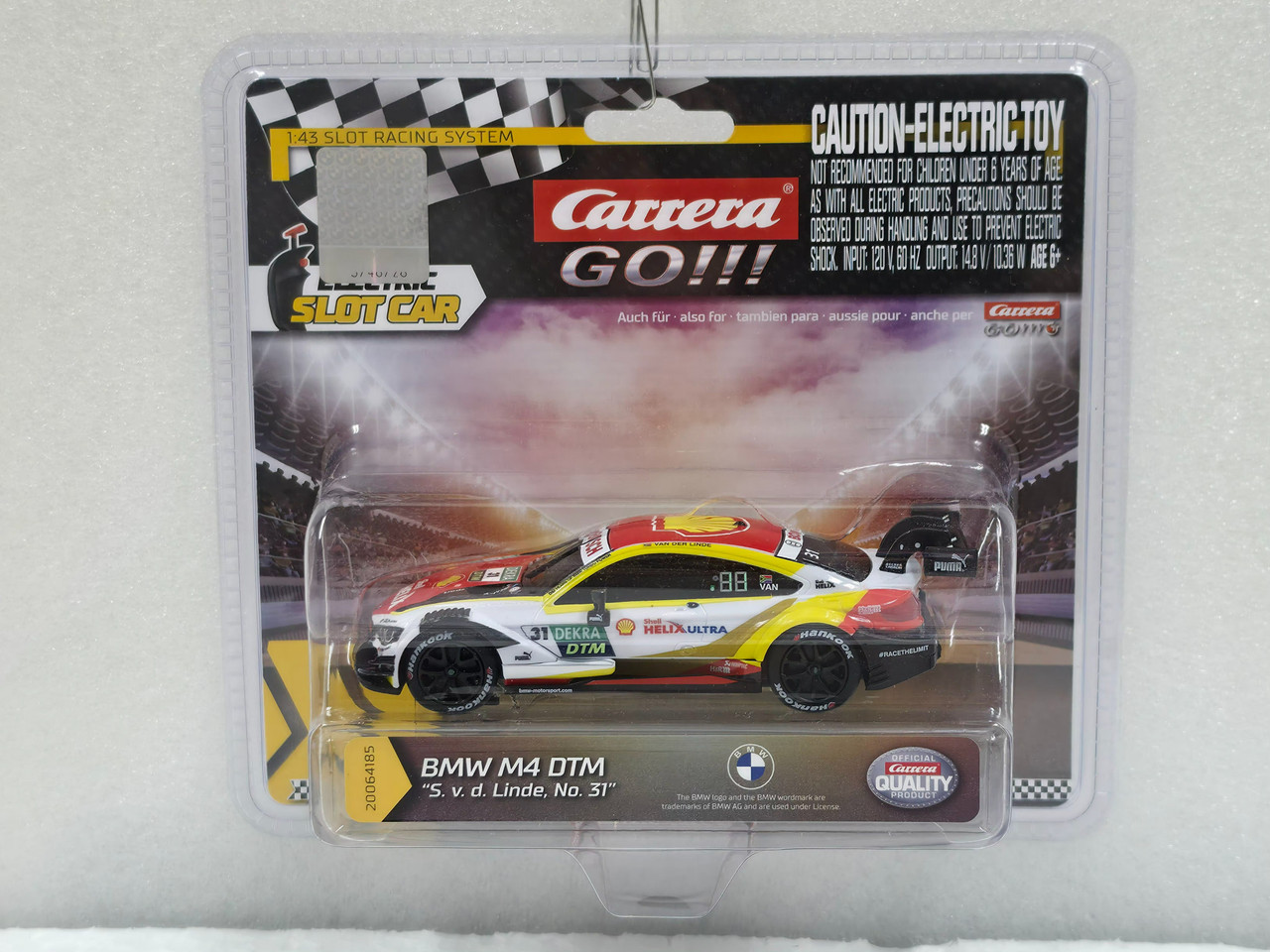 64185 Carrera GO!!! BMW M4 DTM S. v. d. Linde, #31 1:43 Slot Car