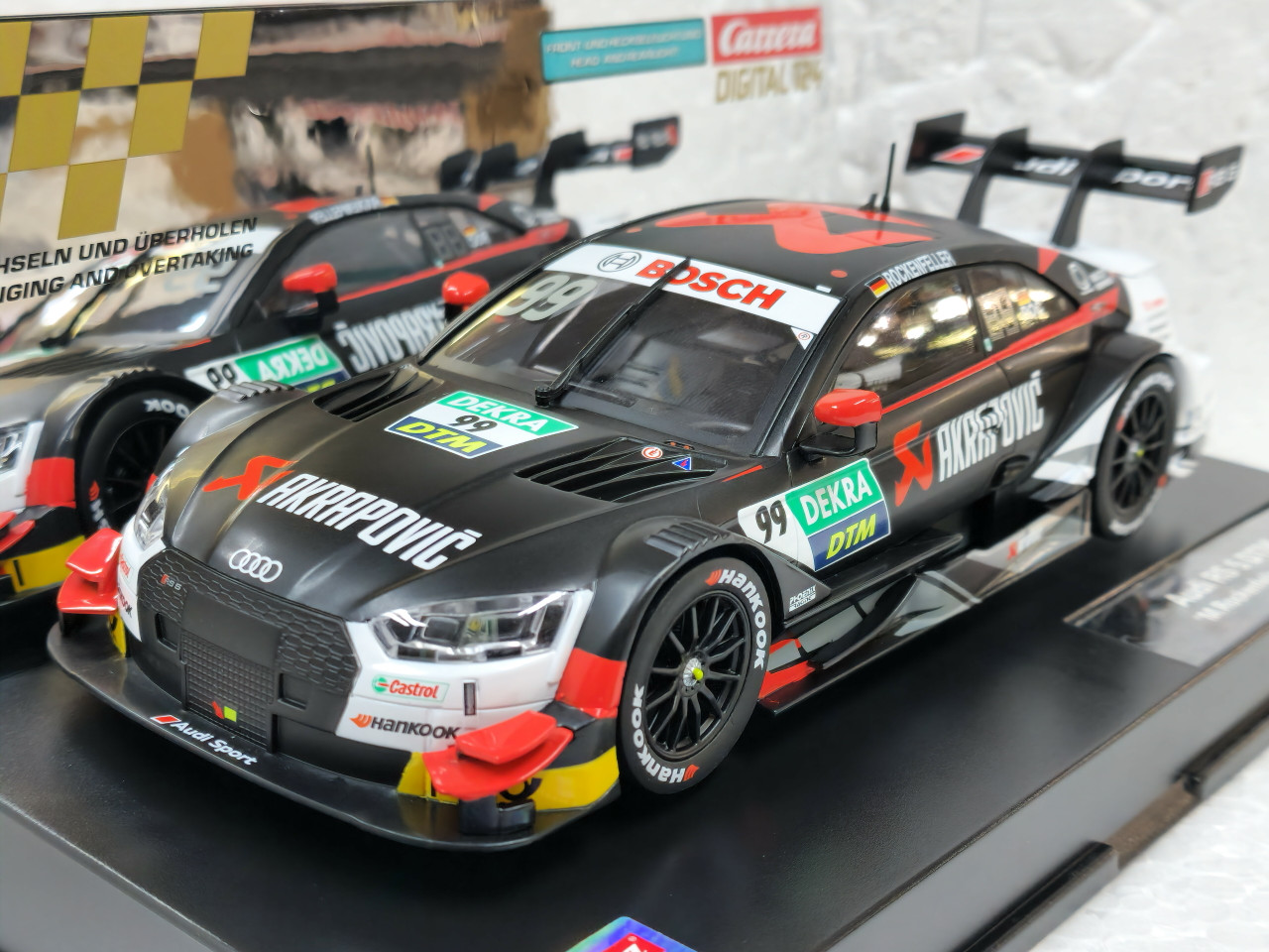 23917 Carrera Digital 124 Audi RS 5 DTM M. Rockenfeller, #99 1:24 Slot Car  w/lights - Great Traditions