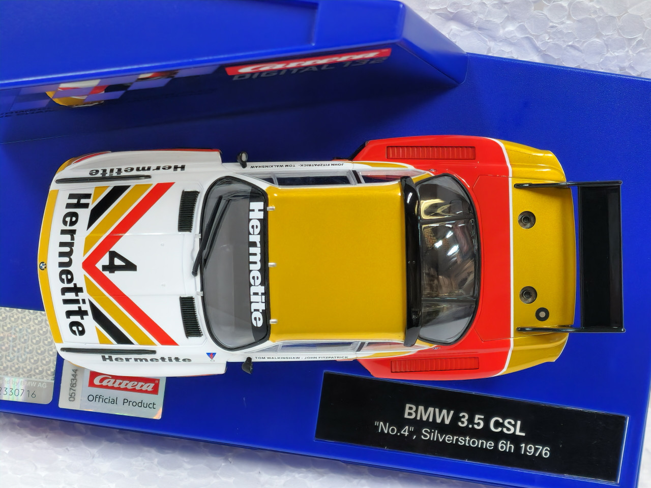 30956 Carrera Digital 132 BMW 3.5 CSL Silverstone 6h 1977, #4 1:32