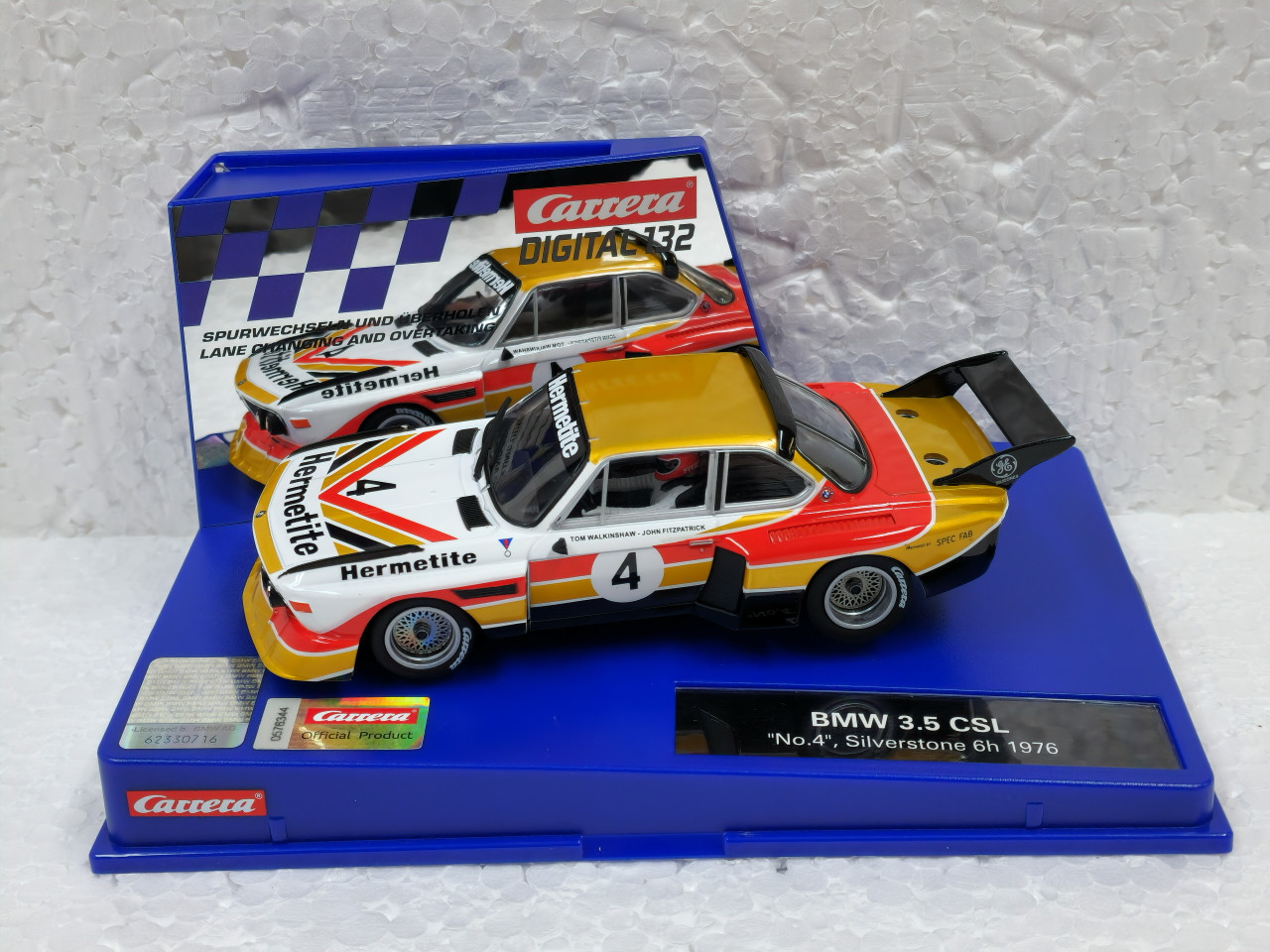 30956 Carrera Digital 132 BMW 3.5 CSL Silverstone 6h 1977, #4 1:32