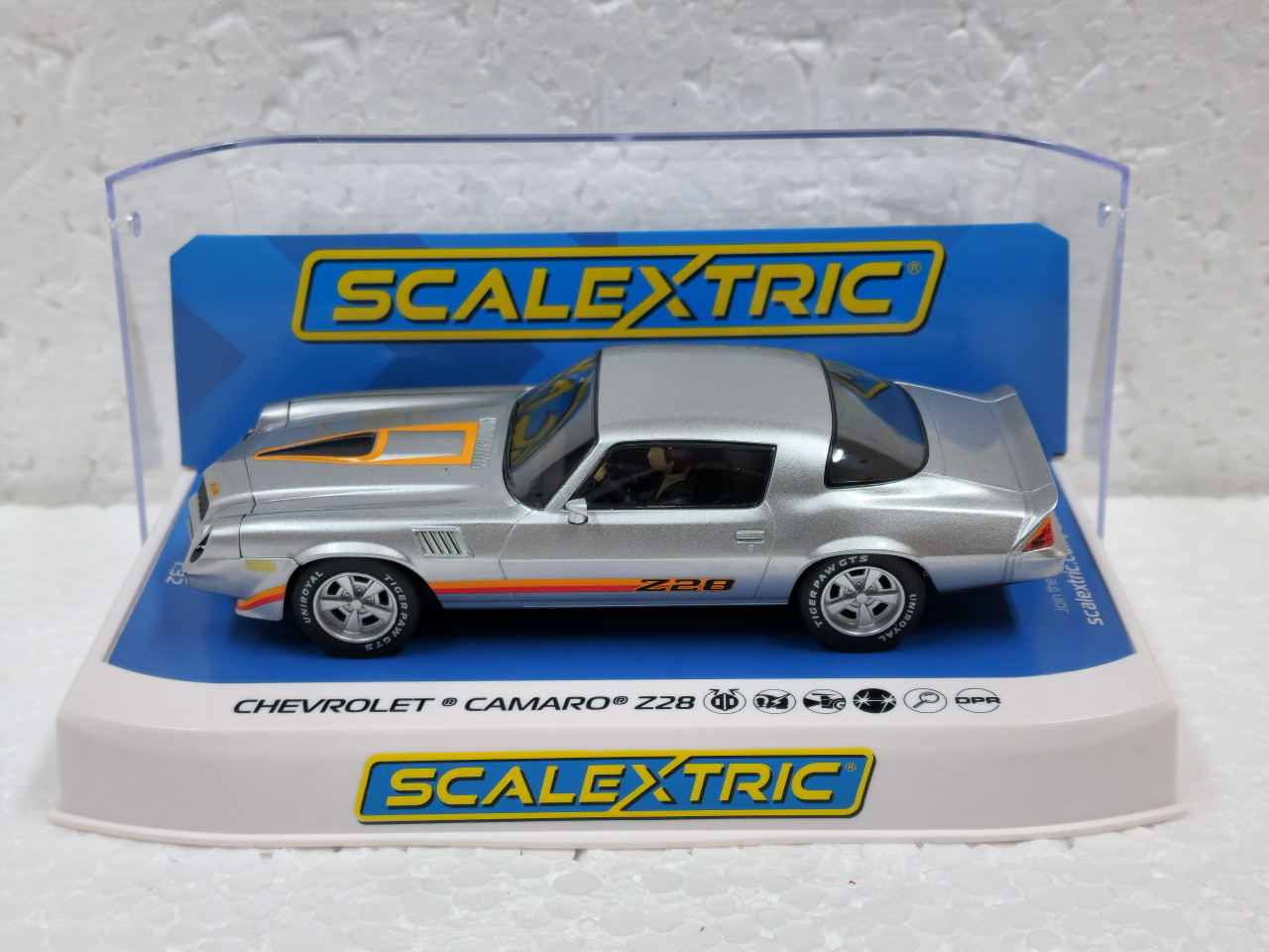 C4227 Scalextric Chevrolet Camaro Z28 - Silver 1:32 Slot Car