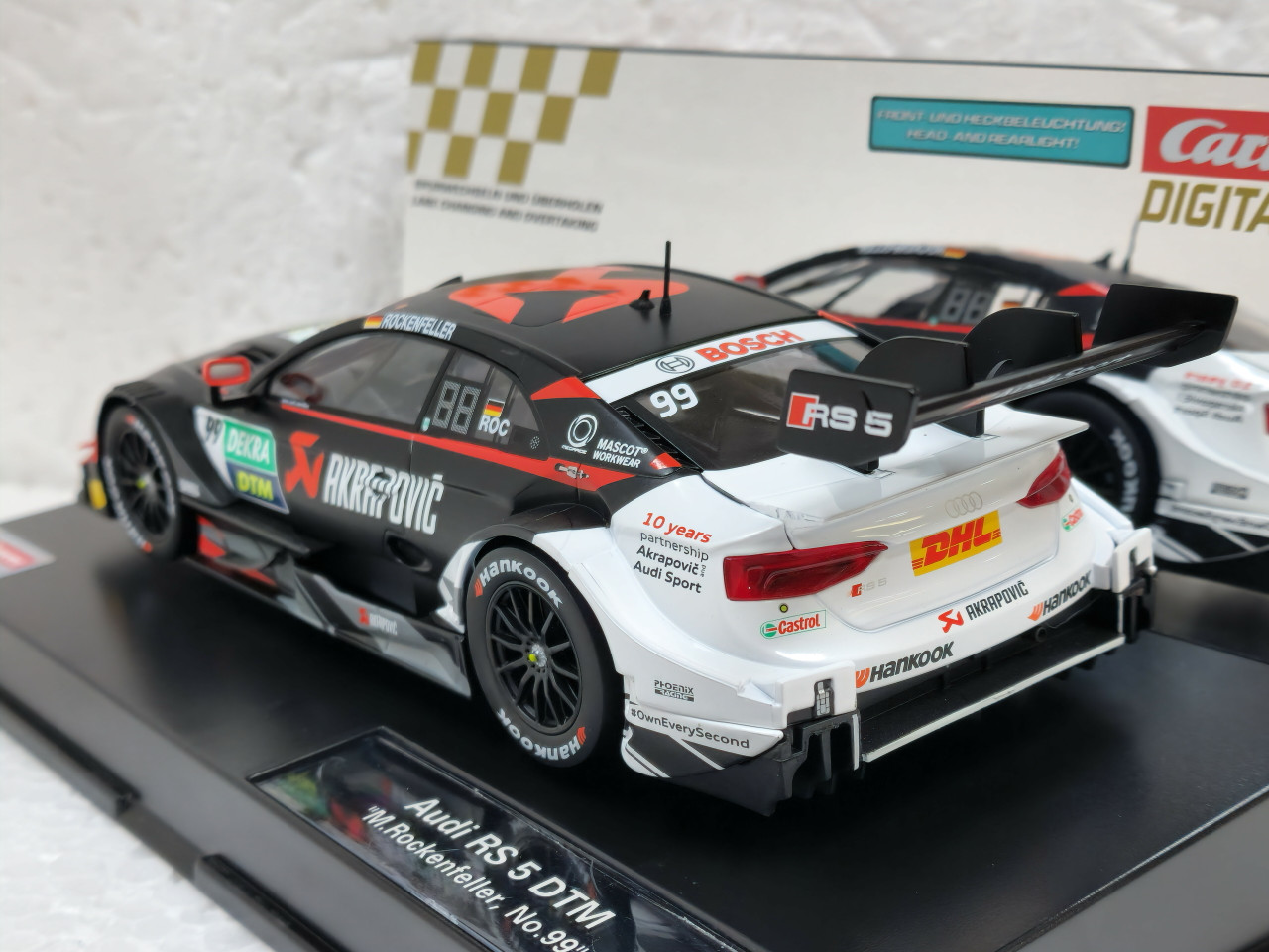 43917 Carrera Audi RS 5 DTM M. Rockenfeller, #99 *Analog/No Reverse  Switch/No Case* 1:24 Slot Car