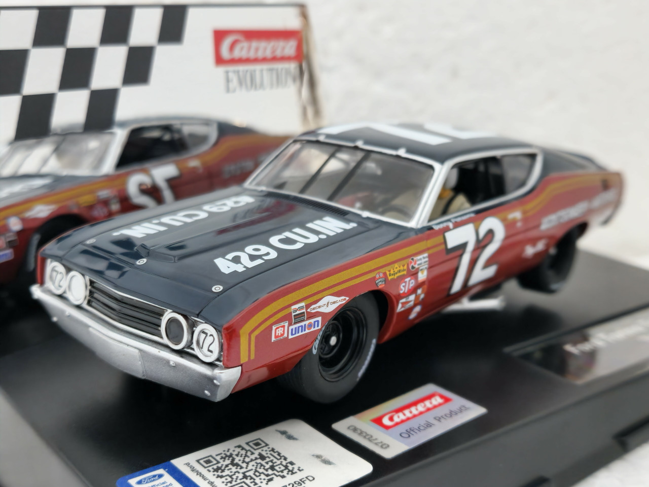 ミニカー CARRERA EVOLUTION 27727 Carrera Evolution Ford Torino Talladega 1970, #72 1:32 Slot