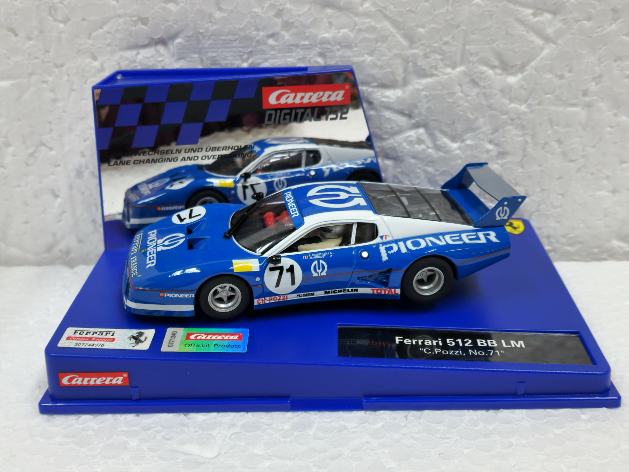 31057 Carrera Digital 132 Ferrari 512 BB LM, #71 1:32 Slot Car