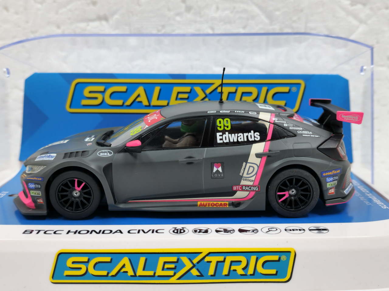 C4317 Scalextric Honda Civic Type R - BTCC 2021 Jade Edwards, #99