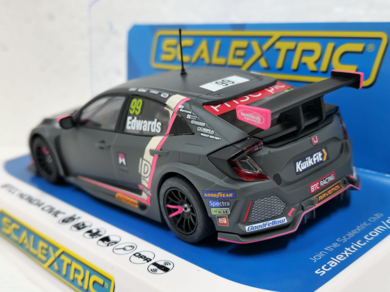 C4317 Scalextric Honda Civic Type R - BTCC 2021 Jade Edwards, #99