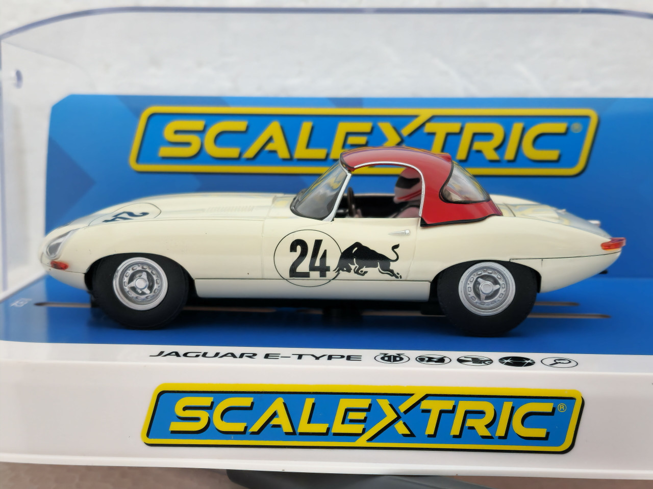 C4232 Scalextric Jaguar E-Type Goodwood Revival - Adrian Newey