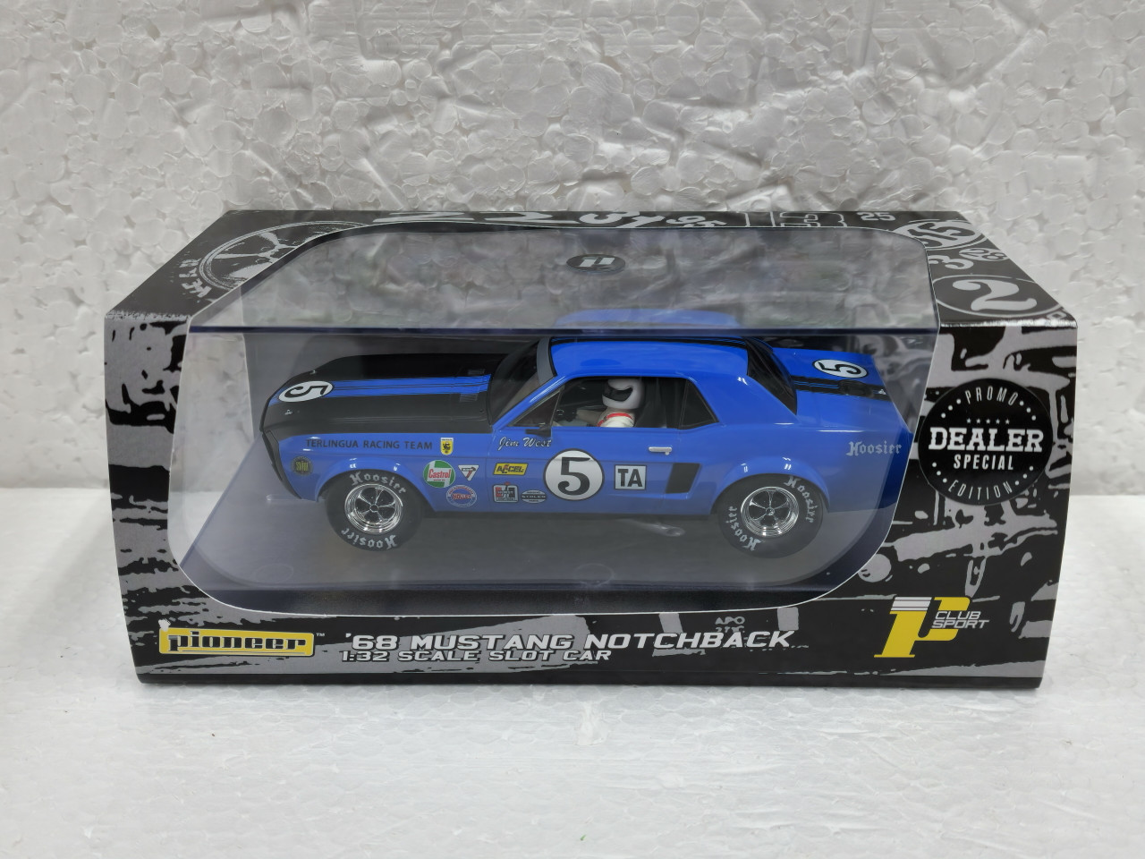 P133-DS Pioneer 1968 Ford Mustang Trans-Am Notchback Blue Jim West
