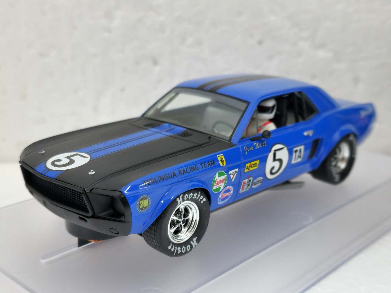P133-DS Pioneer 1968 Ford Mustang Trans-Am Notchback Blue Jim West