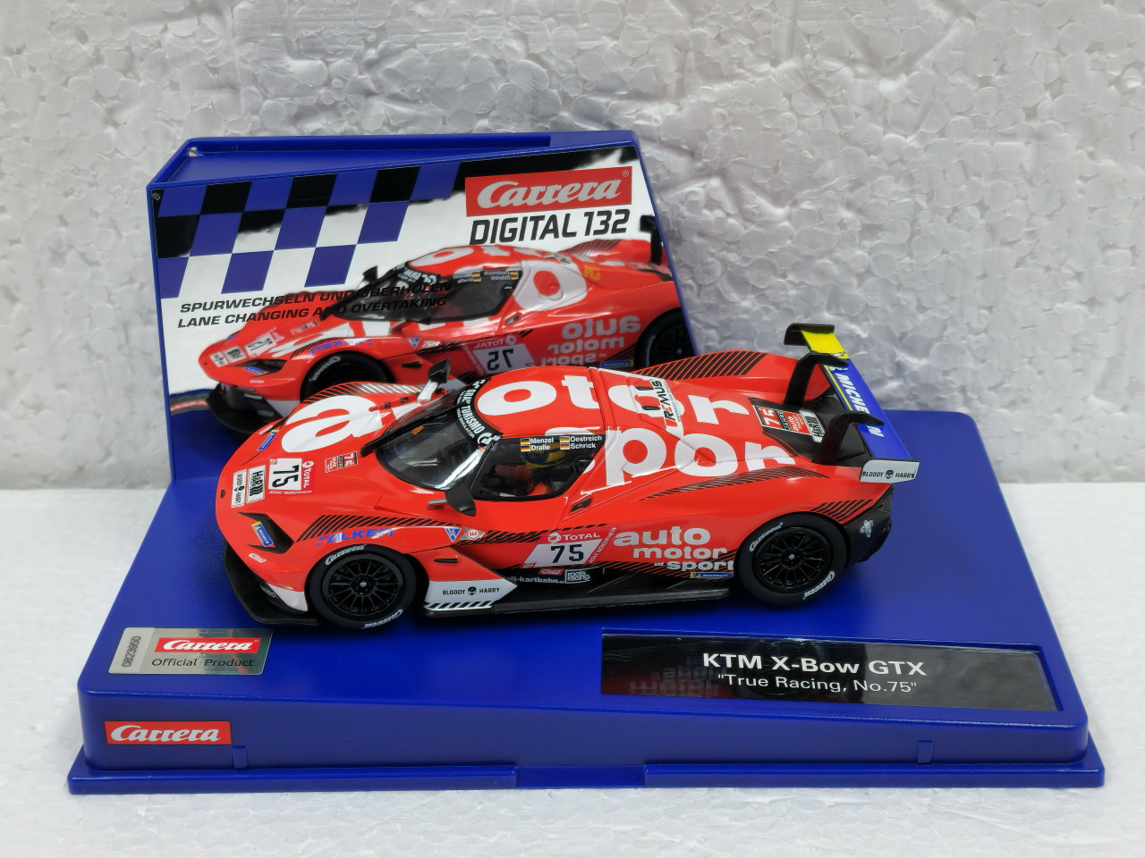 31013 Carrera Digital 132 KTM XBOW GT2 True Racing, #75 1:32 Slot Car -  Great Traditions