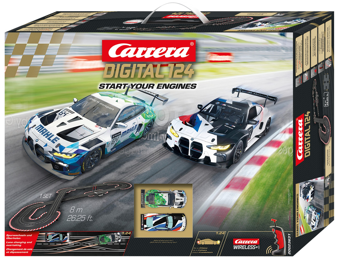23631 Carrera Digital 124 Start Your Engines - Wireless 1:24 Slot Racing Set  - Great Traditions