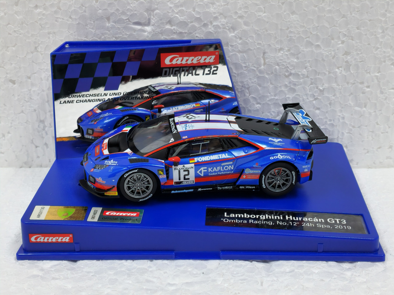 31030 Carrera Digital 132 Lamborghini Huracan GT3 Ombra Racing #12 1:32  Slot Car