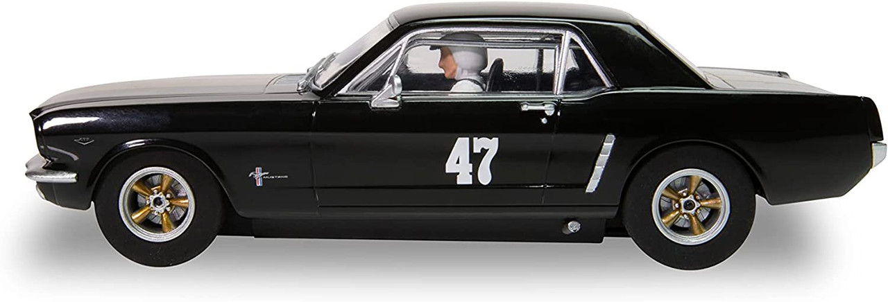 C4405 Scalextric Ford Mustang Black and Gold, #47 1:32 Slot Car