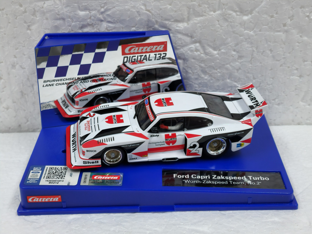 31042 Carrera Digital 132 Ford Capri Zakspeed Turbo Wurth, #2 1:32
