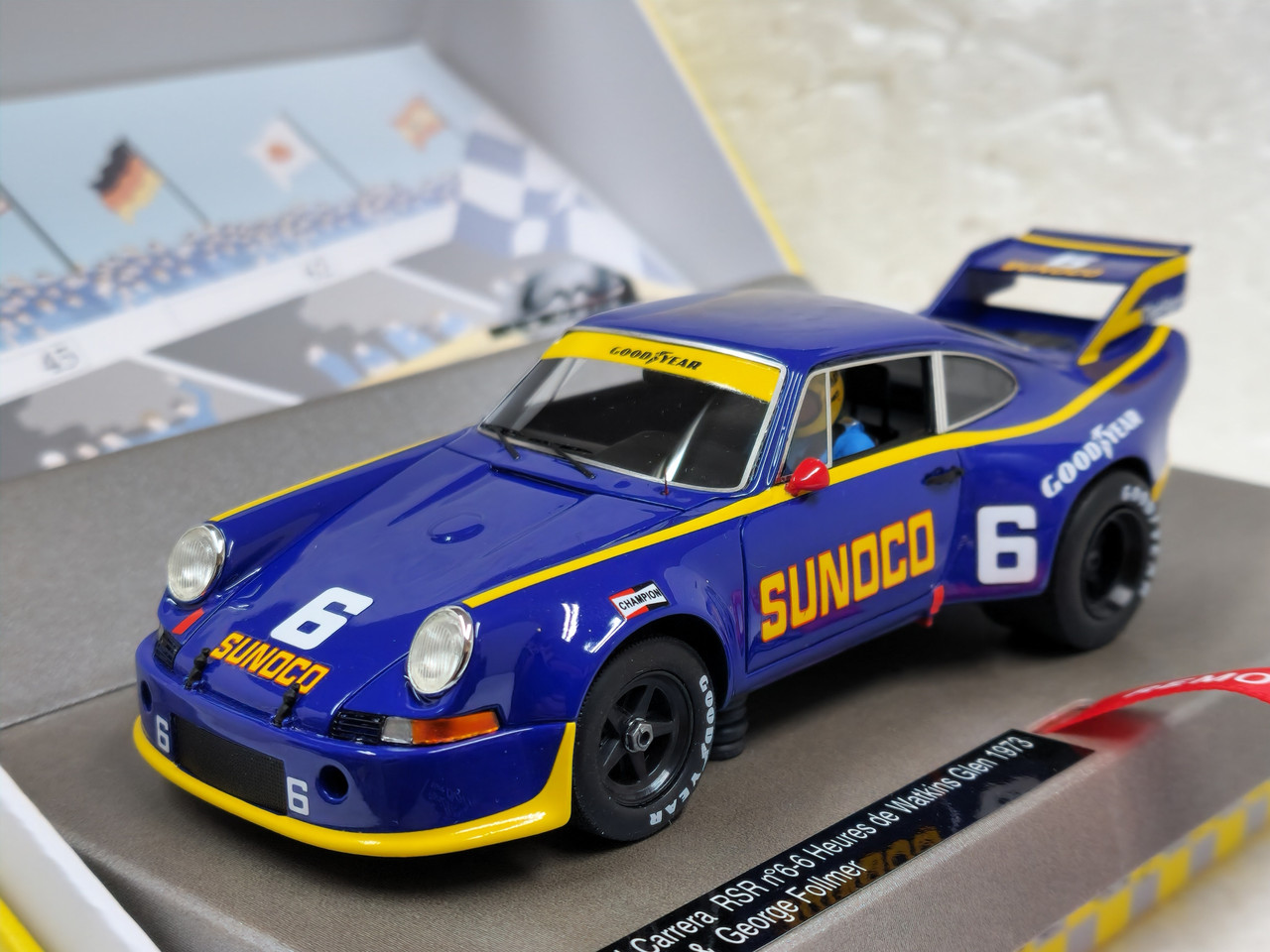 132096/6M Le Mans Miniatures Porsche 911 Carrera RSR 6h Watkins Glen 1973,  #6 1:32 Slot Car