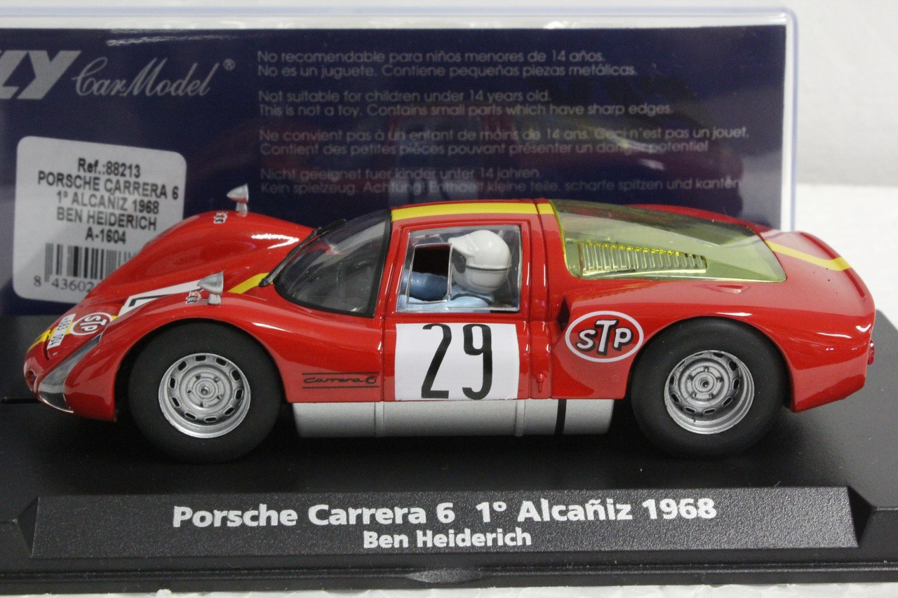 A1604 Fly Porsche Carrera 6 1st Alcaniz 1968 1:32 Slot Car - Great