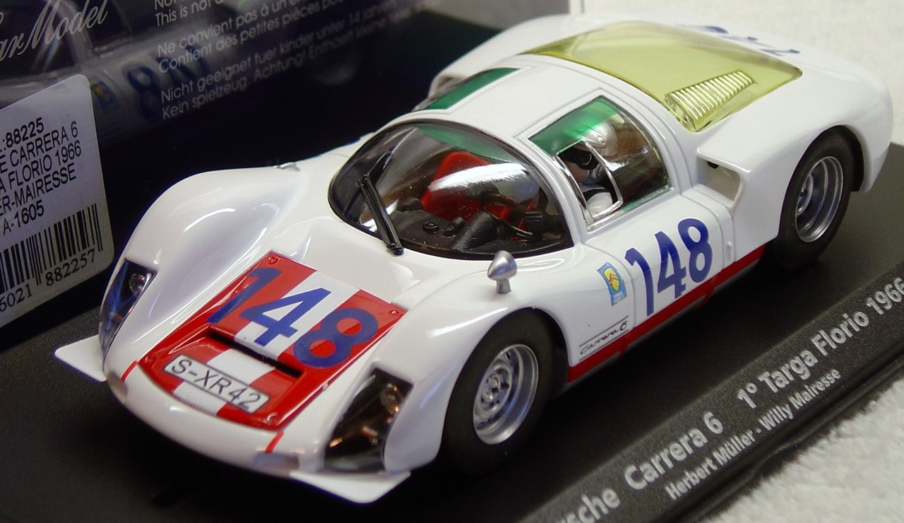 A1605 Fly Porsche Carrera 6 1st Targa Florio 1966 1:32 Slot Car
