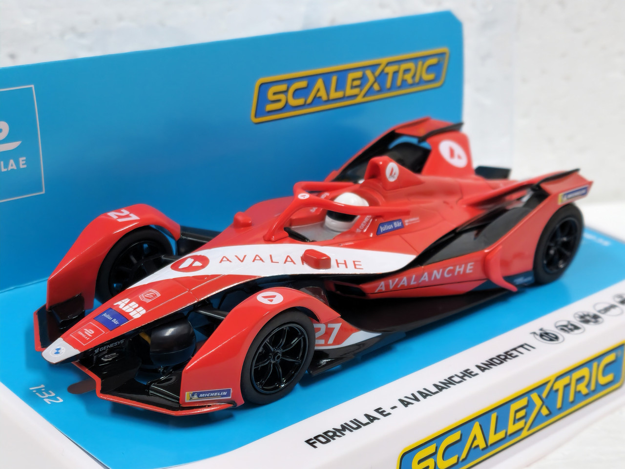 C4315 Scalextric Formula E - Avalanche Andretti - Season 8 - Jake Dennis,  #27 1:32 Slot Car DPR