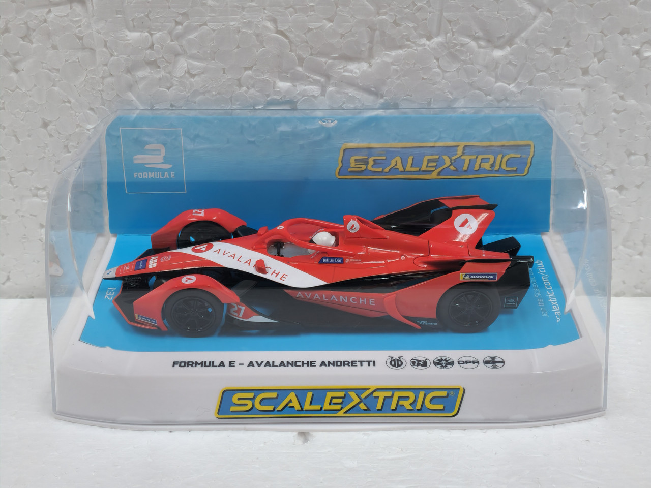 C4315 Scalextric Formula E - Avalanche Andretti - Season 8 - Jake Dennis,  #27 1:32 Slot Car DPR