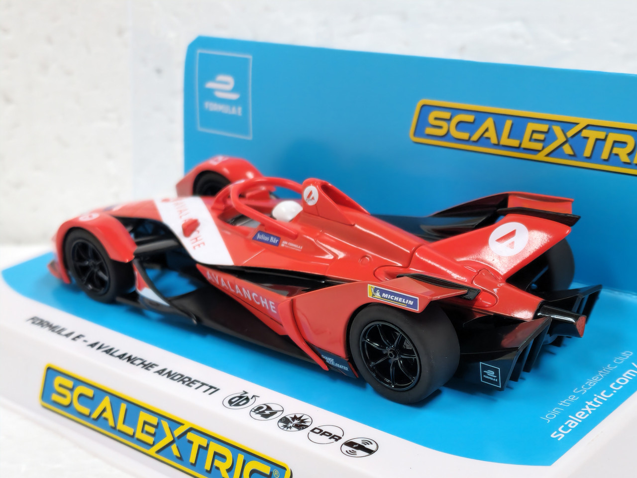 C4315 Scalextric Formula E - Avalanche Andretti - Season 8 - Jake Dennis,  #27 1:32 Slot Car DPR