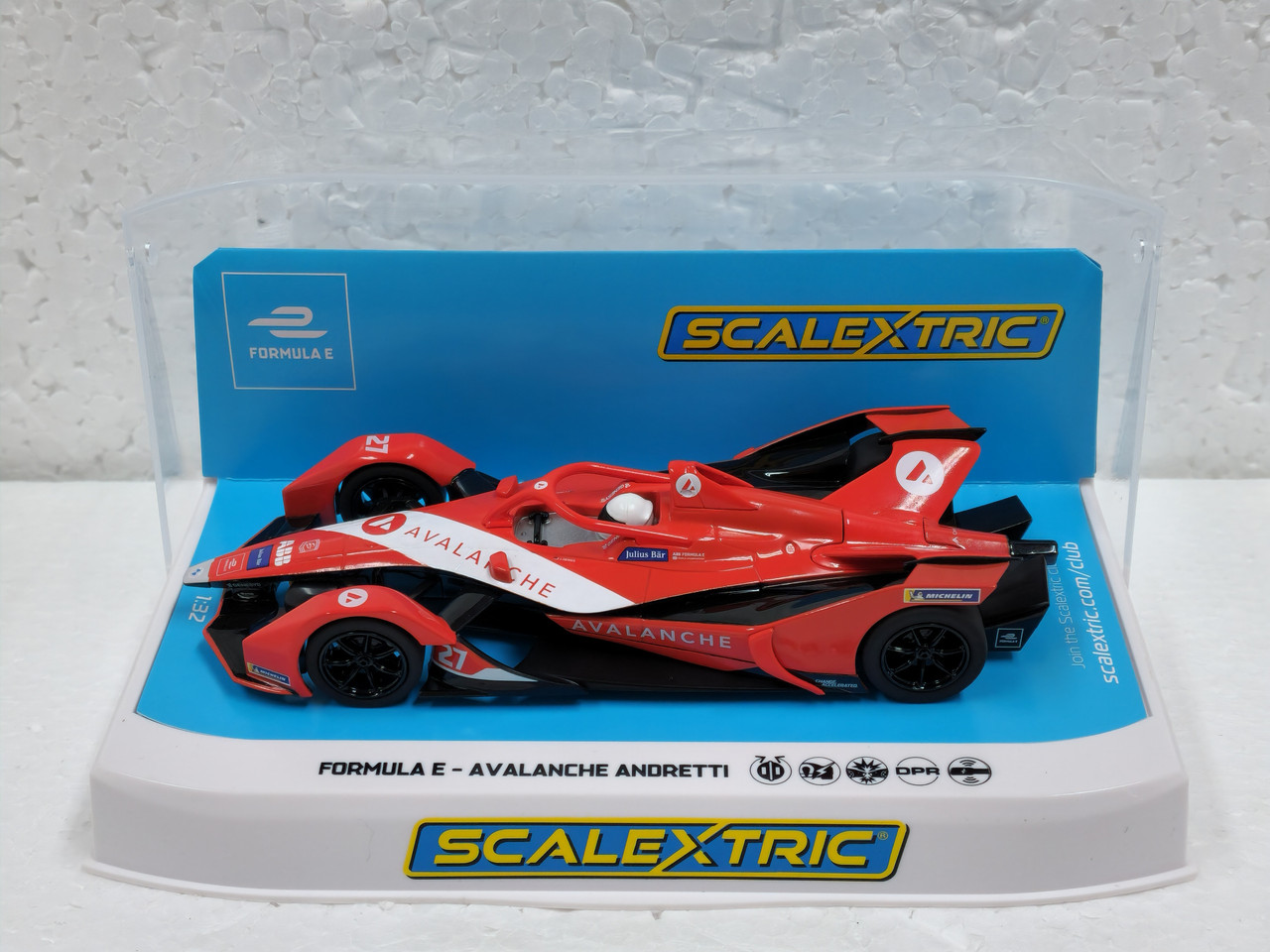 C4315 Scalextric Formula E - Avalanche Andretti - Season 8 - Jake Dennis,  #27 1:32 Slot Car DPR