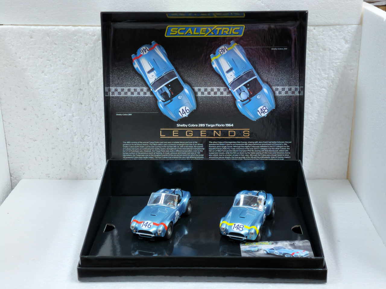 C4305A Scalextric Shelby Cobra 289 - 1964 Targa Florio Twin Pack 1