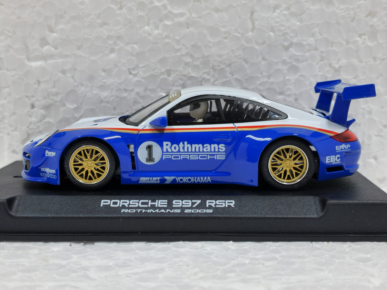 0310SW NSR Porsche 997 GT3 Rothmans, #1 1:32 Slot Car - Great
