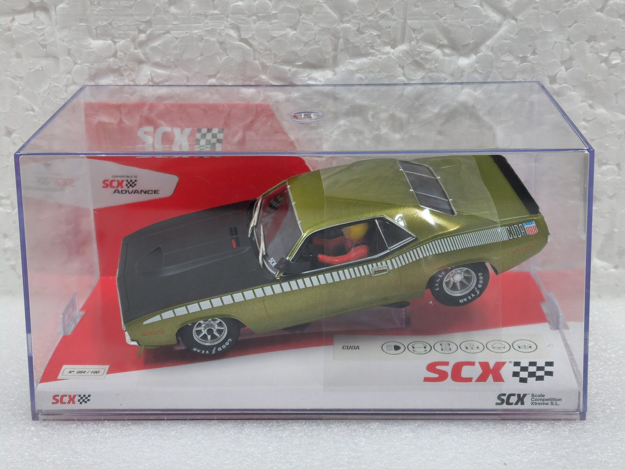U10447X300 SCX Plymouth Trans Am AAR CUDA Lime Green Metallic 1970