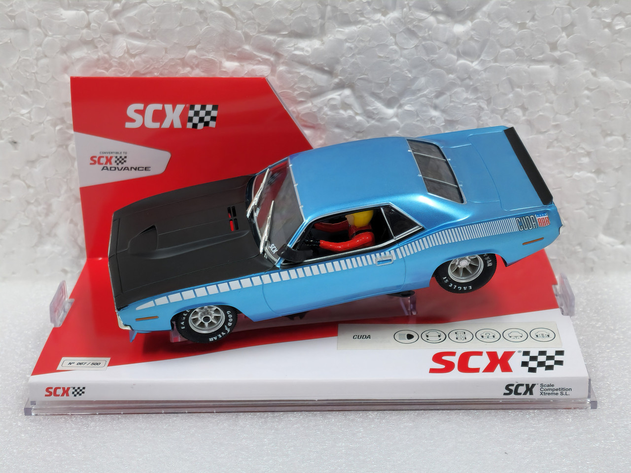 U10441X300 SCX Plymouth Trans Am AAR CUDA Fire Blue Metallic 1970