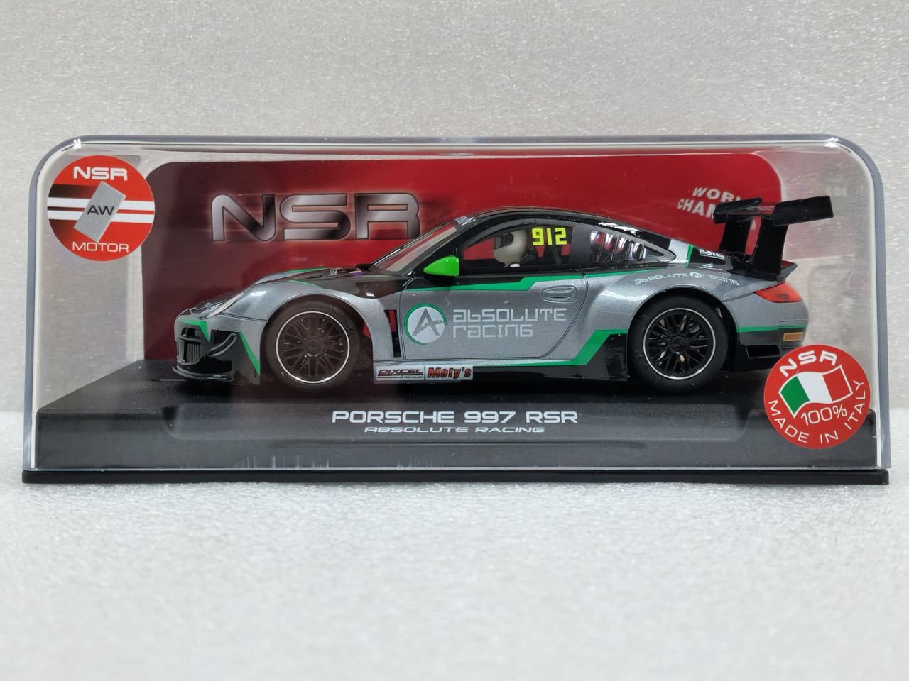 0345AW NSR Porsche 997 GT3 Absolute Racing Green, #912 1:32 Slot