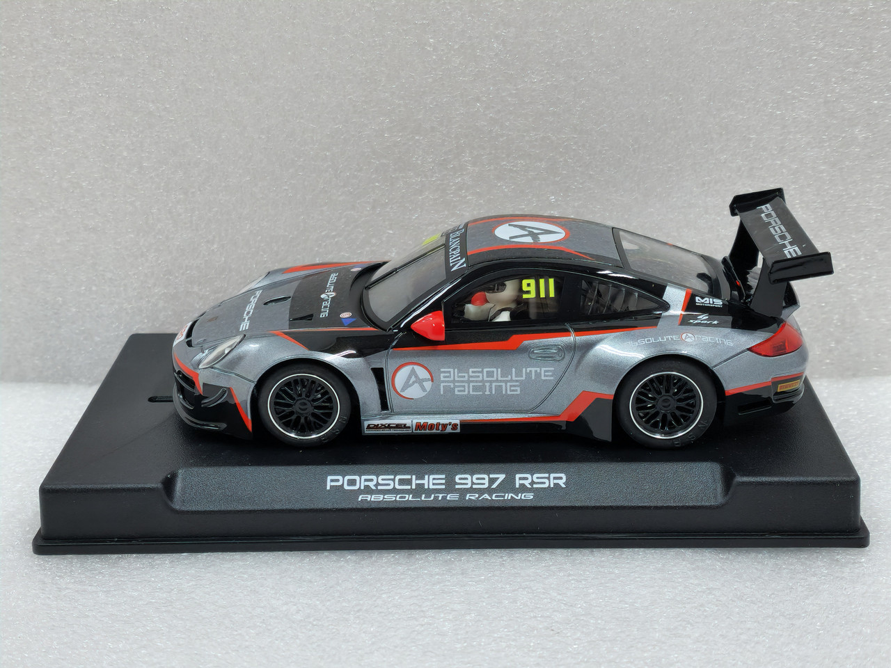 0346AW NSR Porsche 997 GT3 Absolute Racing Red, #911 1:32 Slot Car