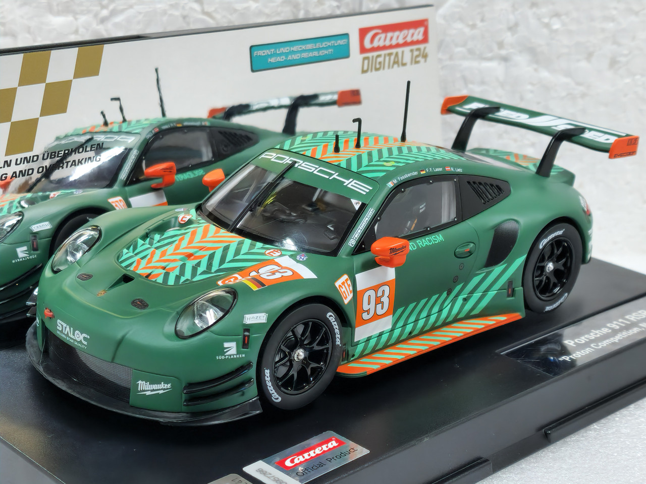 23950 Carrera Digital 124 Porsche 911 RSR Proton Competition, #93