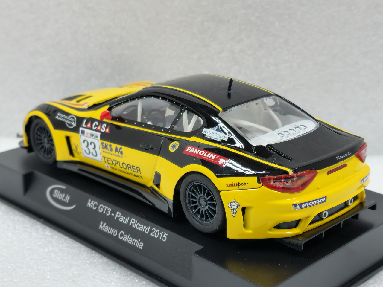 SICA43C Slot.it Maserati MC GT3 Paul Ricard 2015 Mauro Calamia, #33 1:32  Slot Car