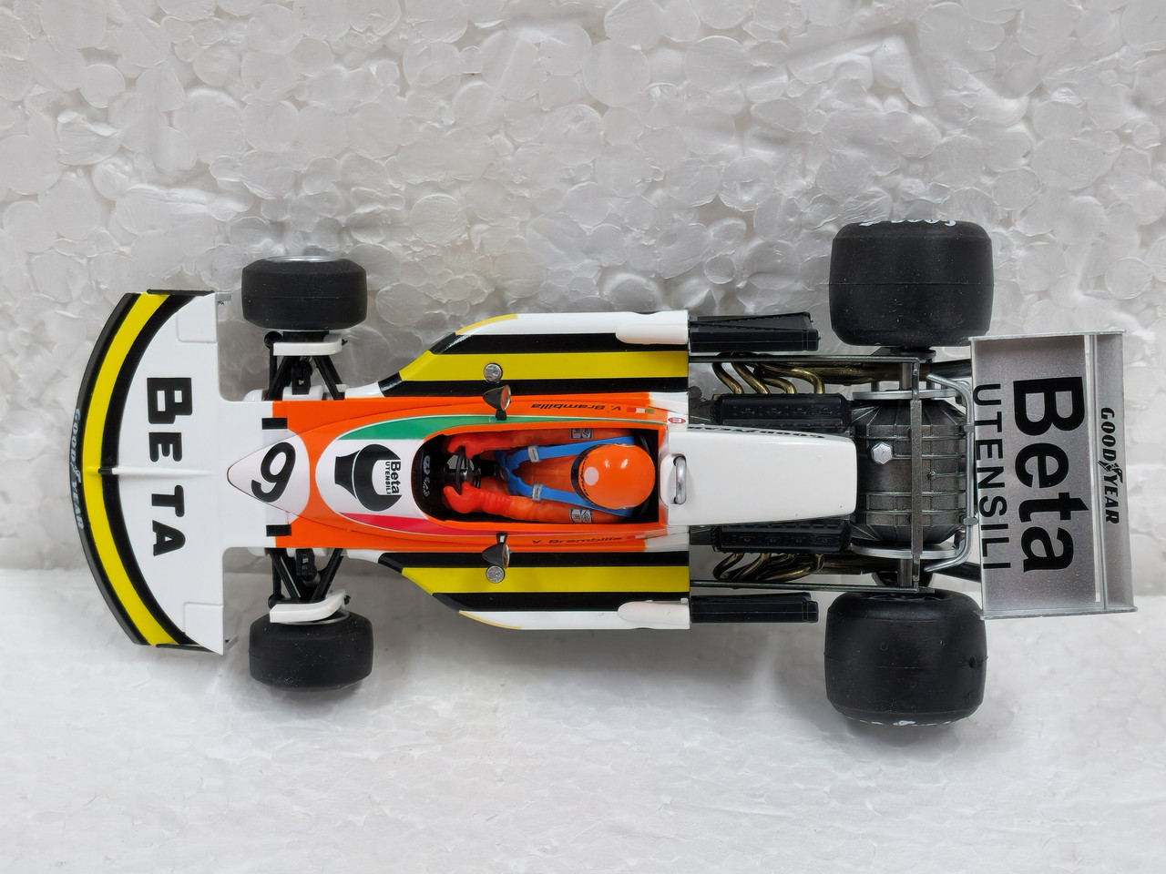 A2043F Fly March 761 F1 German GP 1976, #9 1:32 Slot Car w/figure