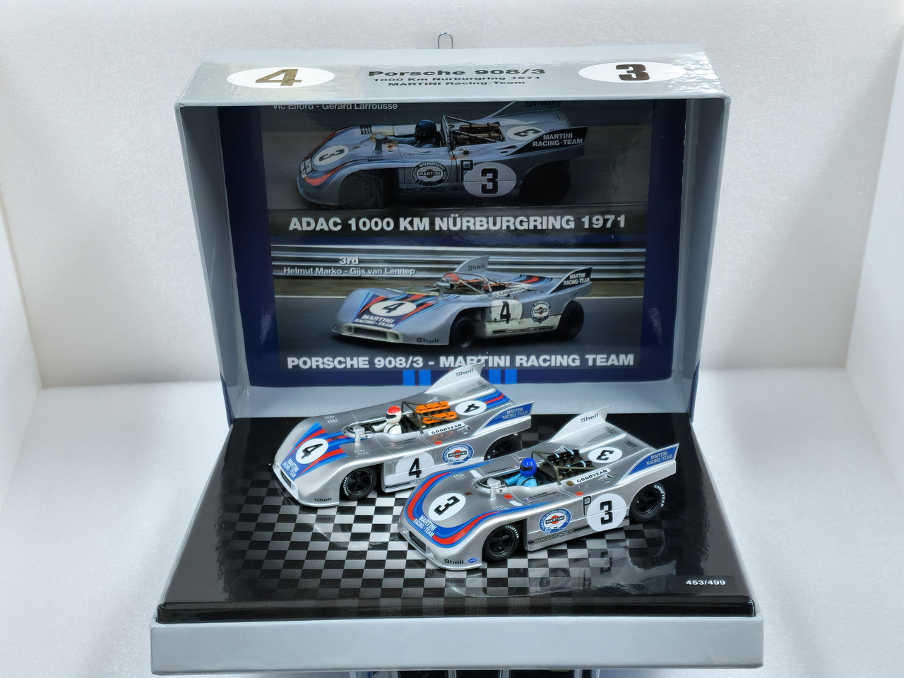 NSRSET10 NSR Porsche 908/3 Martini Racing Nurburgring 1971 Twin-Pack, #3  1:32 Slot Car