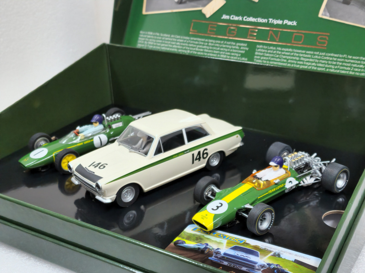 C4395A Scalextric The Legend of Jim Clark Triple-Pack 1:32 Slot