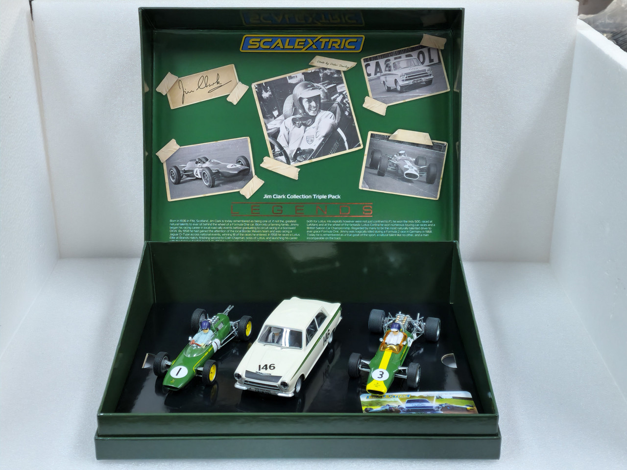 C4395A Scalextric The Legend of Jim Clark Triple-Pack 1:32 Slot